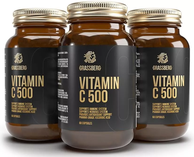 GRASSBERG Vitamin C 500 mg 60 caps