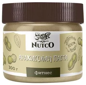NUTCO Арахисовая паста фитнес - 300g
