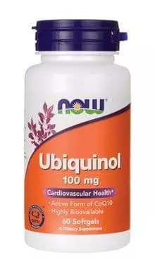 NOW БАД К ПИЩЕ UBIQUINOL 100MG 60 SGELS