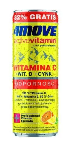 4Move Active Vitamin Drink Magnesiym+Vitamins 330ml