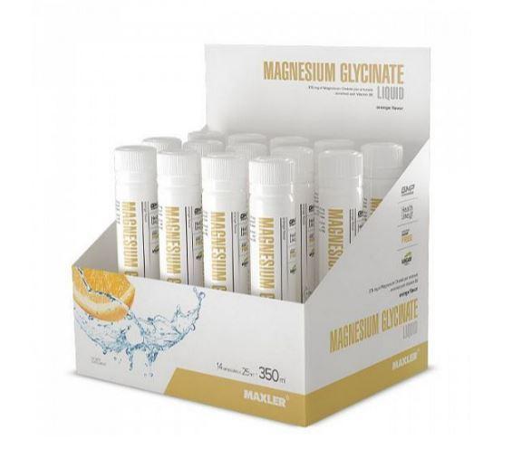 Maxler Magnesium Glycinate Liquid 25 ml (x14)