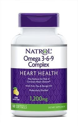 NATROL Omega 3-6-9 Complex 60 caps фото