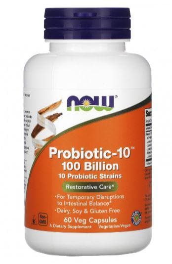 NOW Probiotic-10 100 Billion 60 vcaps