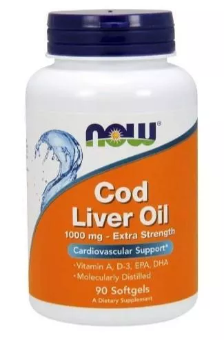 картинка NOW Cod Liver Oil 1000 mg 90 sgels от магазина спортивного питания «2scoop»